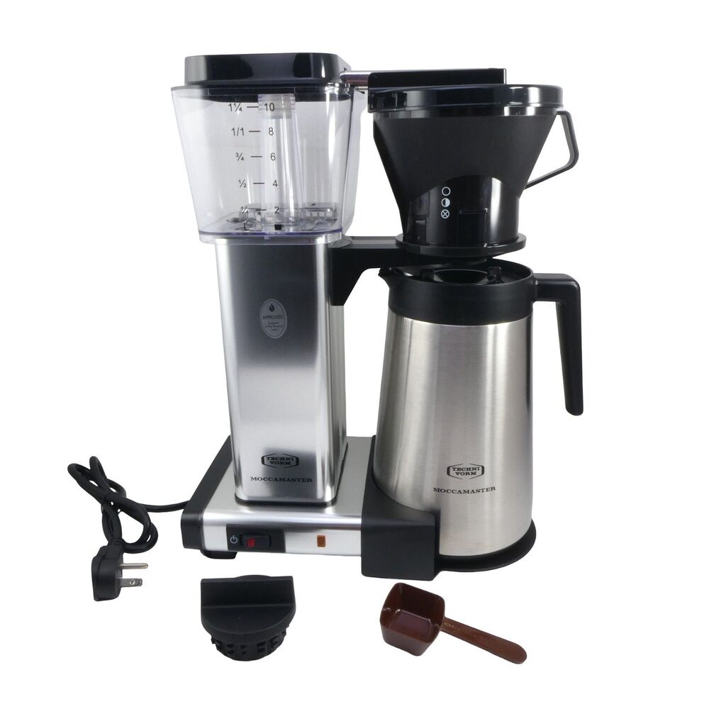 Technivorm Moccamaster KBT 79112  Silver 10 Cup Coffee Maker Brewer 741.03A